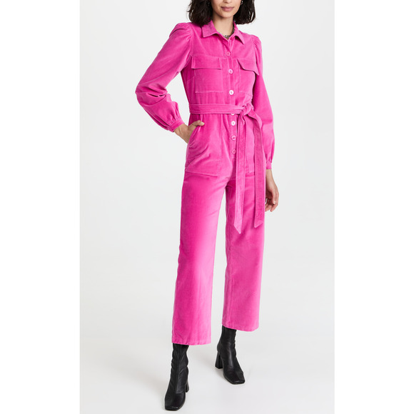 Kitri Angie Velvet Jumpsuit Size 14 - Picture 1 of 7